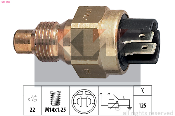 Senzor,temperatura lichid de racire 530 510 KW